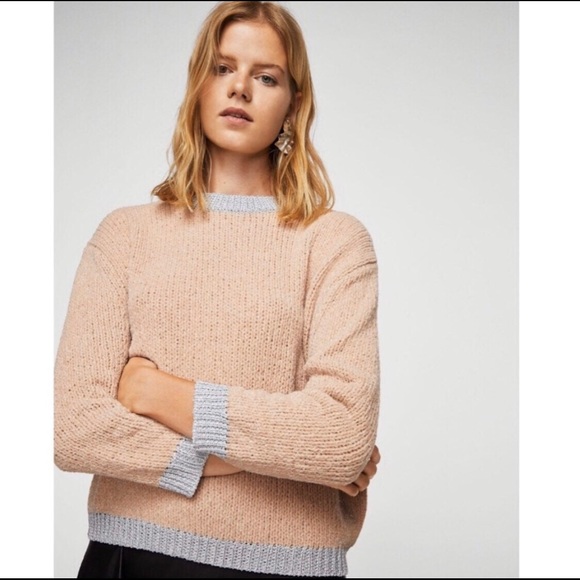 MANGO Pink Metallic sweater - Picture 2 of 7
